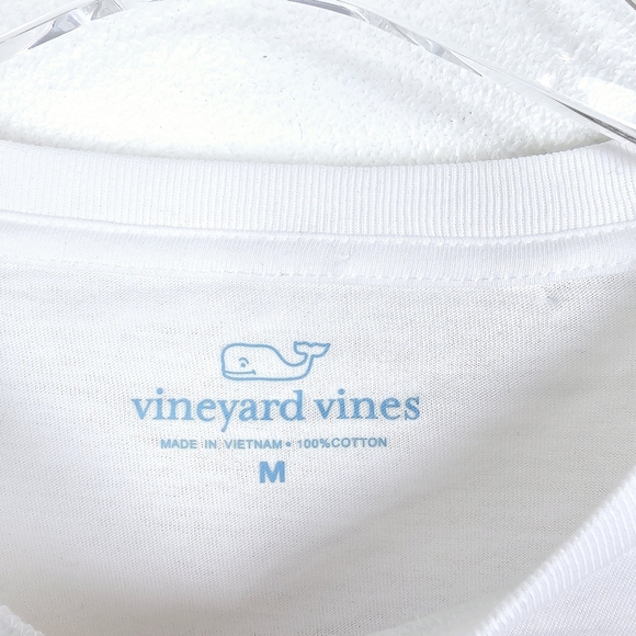 Vineyard Vines Ice Hockey Whale Long Sleeve White Shirt NWT - Picture 4 of 9